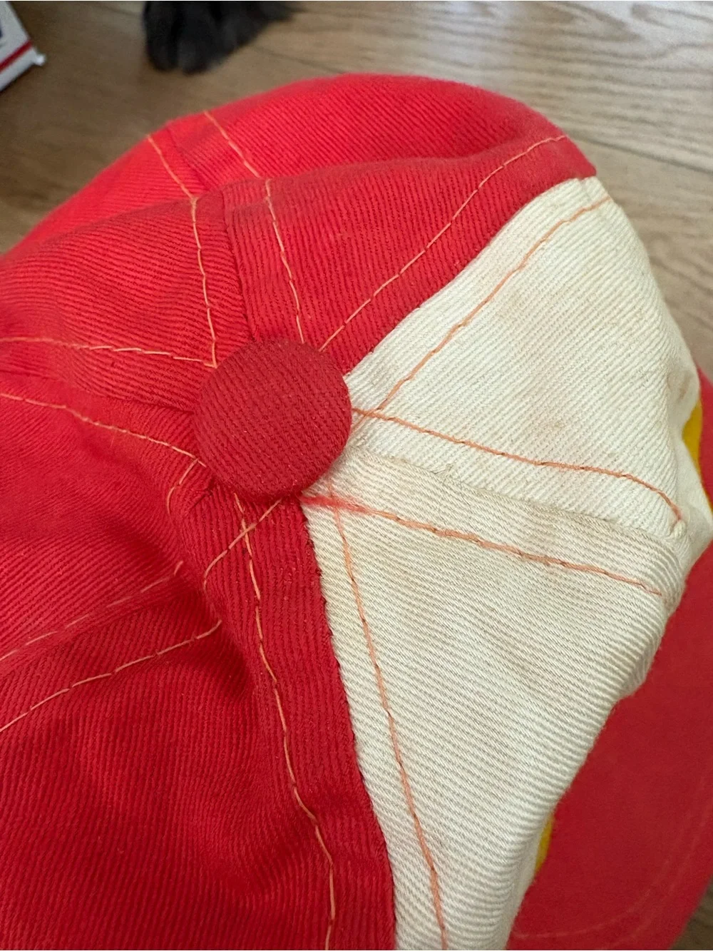 Vintage Snoopy Hat Colorful “Super” Red Orange Yellow *Read*